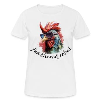 Feathered Rebel - Women's Breathable T-Shirt - white - Front - AI Model Female 172 dark (172cm)
