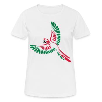 Perroquet - T-shirt respirant Femme - blanc - Devant - AI Model Female 172 dark (172cm)