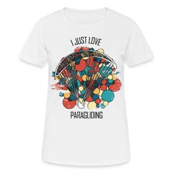 Paragliding Gleitschirm Paragleiter Paraglider - Women's Breathable T-Shirt - white - Front - AI Model Female 172 dark (172cm)