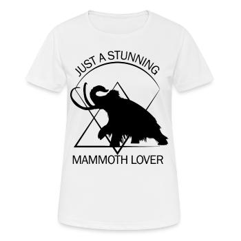 Drôle de mammouth Âge de pierre Conception de l’âge de glace Préhistorique - T-shirt respirant Femme - blanc - Devant - AI Model Female 172 dark (172cm)