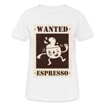 Wanted Espresso - Women's Breathable T-Shirt - white - Front - AI Model Female 172 dark (172cm)