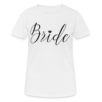 Bride Diamant Braut JGA Hochzeit - Frauen T-Shirt atmungsaktiv - Weiß - Vorne - AI Model Female 172 dark (172cm)