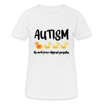 Autism awareness: different perspective - Women's Breathable T-Shirt - white - Front - AI Model Female 172 dark (172cm)