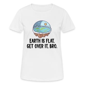 Flat Earth Theory Flat Earth Army Earth - Women's Breathable T-Shirt - white - Front - AI Model Female 172 dark (172cm)
