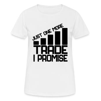 STOCK MARKET/FOREX TRADER / BROKER FOREX TRADING - Frauen T-Shirt atmungsaktiv - Weiß - Vorne - AI Model Female 172 dark (172cm)