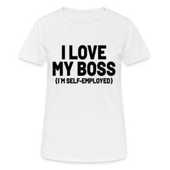Entrepreneur Business Owner Entrepreneurial Spirit - T-shirt respirant Femme - blanc - Devant - AI Model Female 172 dark (172cm)