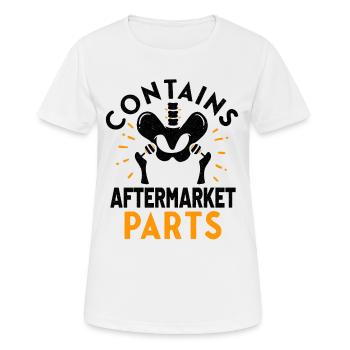 Hip Replacement Hip Surgery Post-OP poison idea - T-shirt respirant Femme - blanc - Devant - AI Model Female 172 dark (172cm)