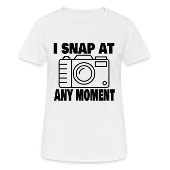 Photographie photo photo - T-shirt respirant Femme - blanc - Devant - AI Model Female 172 dark (172cm)