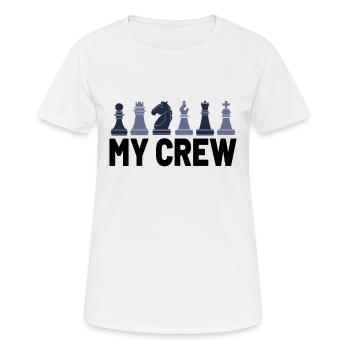 Chess Player Chess Board Chess Game Board Game - Women's Breathable T-Shirt - white - Front - AI Model Female 172 dark (172cm)