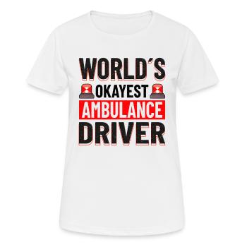 PARAMEDIC FIRST RESPONDER AMBULANCE DRIVER GIFT - Women's Breathable T-Shirt - white - Front - AI Model Female 172 dark (172cm)