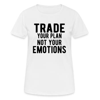 Stock Market trader Forex Trader Investor Trading - Frauen T-Shirt atmungsaktiv - Weiß - Vorne - AI Model Female 172 dark (172cm)