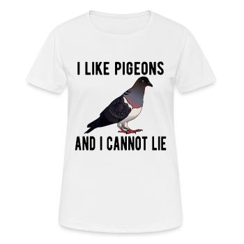 Pigeon Pigeon Racing Pigeon Racer Pigeon Keeper - T-shirt respirant Femme - blanc - Devant - AI Model Female 172 dark (172cm)