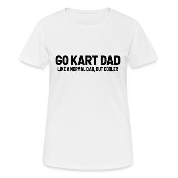 Go Kart Racing Go Kart Cars Go Karting Go-Karter - Women's Breathable T-Shirt - white - Front - AI Model Female 172 dark (172cm)