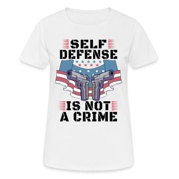 Droits des armes à feu Amateur d’armes à feu 2e changement Propriétaires d’armes à feu - T-shirt respirant Femme - blanc - Devant - AI Model Female 172 dark (172cm)