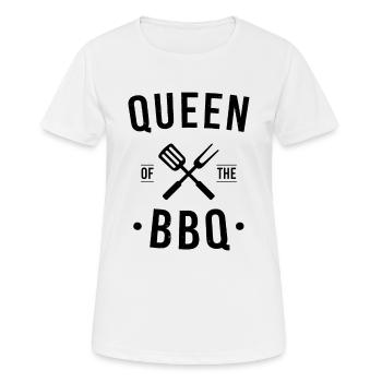 Queen of the BBQ - Women's Breathable T-Shirt - white - Front - AI Model Female 172 dark (172cm)