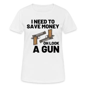 Gun Rights Gun Lover 2nd Change Gift Idea - Women's Breathable T-Shirt - white - Front - AI Model Female 172 dark (172cm)