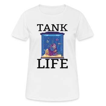 Aquaristik Aquarium Keeper Fishkeeper Salzwasser - Frauen T-Shirt atmungsaktiv - Weiß - Vorne - AI Model Female 172 dark (172cm)