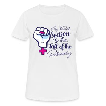 Féminisme Empowerment Pro-choix Pro Avortement - T-shirt respirant Femme - blanc - Devant - AI Model Female 172 dark (172cm)