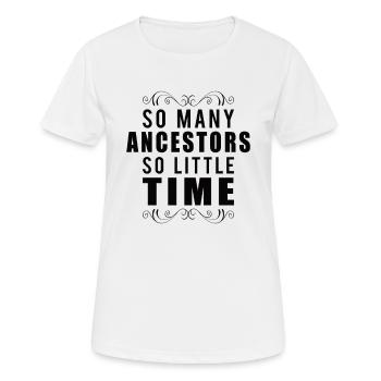 Arbre généalogique Historien de la famille Généalogie Généalogie - T-shirt respirant Femme - blanc - Devant - AI Model Female 172 dark (172cm)