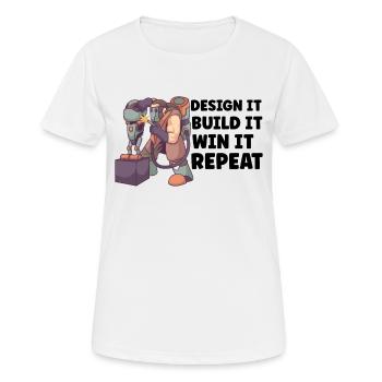 Robotik Ingenieur Für Maschinelles Lernen - Frauen T-Shirt atmungsaktiv - Weiß - Vorne - AI Model Female 172 dark (172cm)