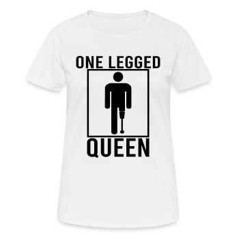 Fauteuil roulant handicapé Cyborg Jambe Bras Amputé - T-shirt respirant Femme - blanc - Devant - AI Model Female 172 dark (172cm)