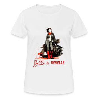 Schön und rebellisch - Frauen T-Shirt atmungsaktiv - Weiß - Vorne - AI Model Female 172 dark (172cm)