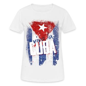 Viva la Cuba - Frauen T-Shirt atmungsaktiv - Weiß - Vorne - AI Model Female 172 dark (172cm)