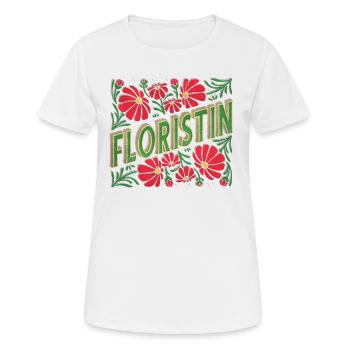 Floristik Ausbildung Gesellen Auszubildende Azubi - Frauen T-Shirt atmungsaktiv - Weiß - Vorne - AI Model Female 172 dark (172cm)