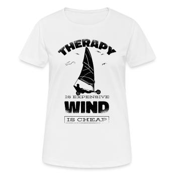Plage Voile Windracer Land Sailers Land Sailors - T-shirt respirant Femme - blanc - Devant - AI Model Female 172 dark (172cm)