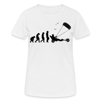 Beach Kite Windracer Land Kite Kite Beach Sailor - Women's Breathable T-Shirt - white - Front - AI Model Female 172 dark (172cm)