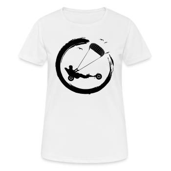 Beach Kite Windracer Land Kite Kite Beach Sailor - Women's Breathable T-Shirt - white - Front - AI Model Female 172 dark (172cm)