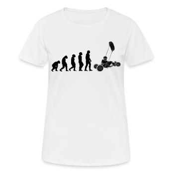 Beach Kite Windracer Land Kite Kite Beach Sailor - T-shirt respirant Femme - blanc - Devant - AI Model Female 172 dark (172cm)