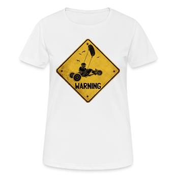 Beach Kite Windracer Land Kite Kite Beach Sailor - Women's Breathable T-Shirt - white - Front - AI Model Female 172 dark (172cm)