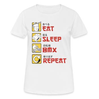 BMX Cycliste BMX Vélo BMX Rampe BMX BMX Vélo - T-shirt respirant Femme - blanc - Devant - AI Model Female 172 dark (172cm)