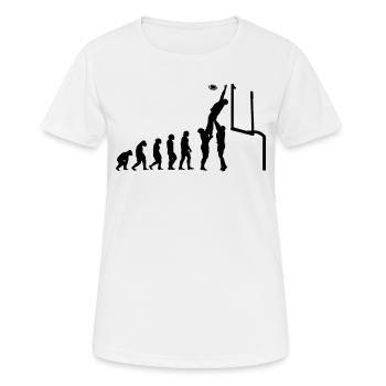 Footballspieler Rugby-ball Football-Game Evolution - Frauen T-Shirt atmungsaktiv - Weiß - Vorne - AI Model Female 172 dark (172cm)