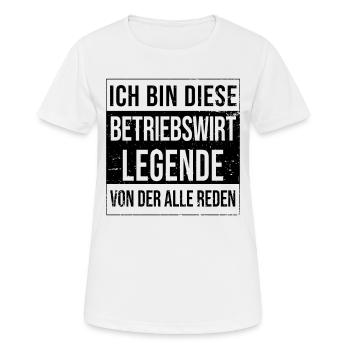 BWL Geburtstag geboren Legende Betriebswirt - Frauen T-Shirt atmungsaktiv - Weiß - Vorne - AI Model Female 172 dark (172cm)