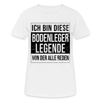 Parkett-Teppich Geburtstag geboren Legende - Frauen T-Shirt atmungsaktiv - Weiß - Vorne - AI Model Female 172 dark (172cm)