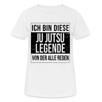 Kampfkunst Geburtstag geboren Legende Ju-Jutsu - Frauen T-Shirt atmungsaktiv - Weiß - Vorne - AI Model Female 172 dark (172cm)
