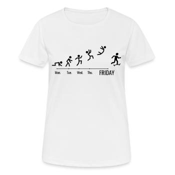 Skateboard Skater Ramp Skating Weekend - T-shirt respirant Femme - blanc - Devant - AI Model Female 172 dark (172cm)