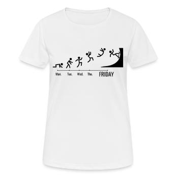 Skateboard Skater Ramp Skating Weekend - T-shirt respirant Femme - blanc - Devant - AI Model Female 172 dark (172cm)