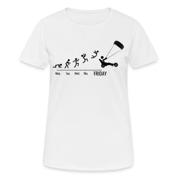 Beach Sailing Windracer Weekend Shore Sailors - Women's Breathable T-Shirt - white - Front - AI Model Female 172 dark (172cm)