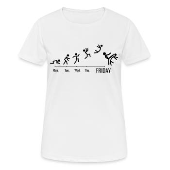 Taekwondo Aikido Ju-Jutsu Karate Kung-Fu Taekwondo - Frauen T-Shirt atmungsaktiv - Weiß - Vorne - AI Model Female 172 dark (172cm)