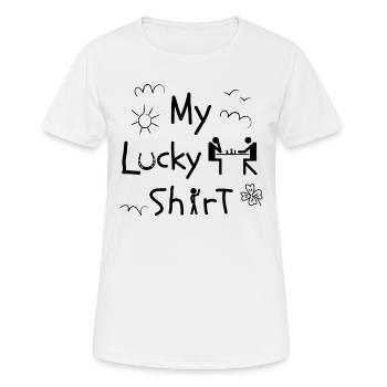 Jeu d’échecs - T-shirt respirant Femme - blanc - Devant - AI Model Female 172 dark (172cm)