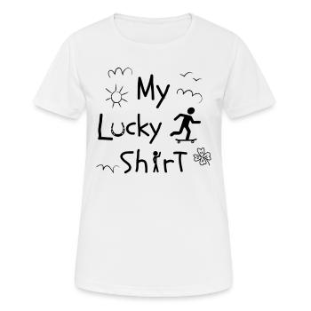 Skateboard Skater Ramp Skating Skating Fun - T-shirt respirant Femme - blanc - Devant - AI Model Female 172 dark (172cm)