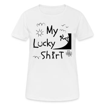 Skateboard Skater Ramp Skating Skating Fun - T-shirt respirant Femme - blanc - Devant - AI Model Female 172 dark (172cm)