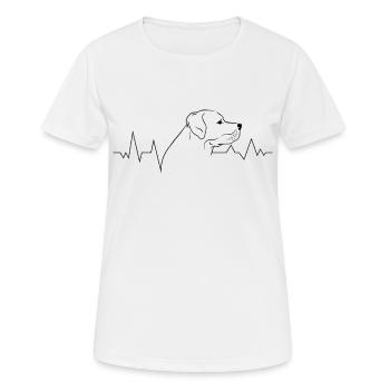 Race de chien Chien Rottweiler Amoureux des chiens Chiens - T-shirt respirant Femme - blanc - Devant - AI Model Female 172 dark (172cm)