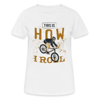 VTT VTT VTT VTT - T-shirt respirant Femme - blanc - Devant - AI Model Female 172 dark (172cm)