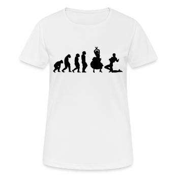 Danseur de flamenco Évolution de la danse flamenco - T-shirt respirant Femme - blanc - Devant - AI Model Female 172 dark (172cm)