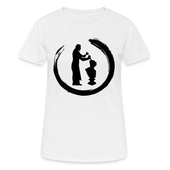 Tailleur de pierre Artisans Sculpteurs sur pierre Sculpteurs - T-shirt respirant Femme - blanc - Devant - AI Model Female 172 dark (172cm)