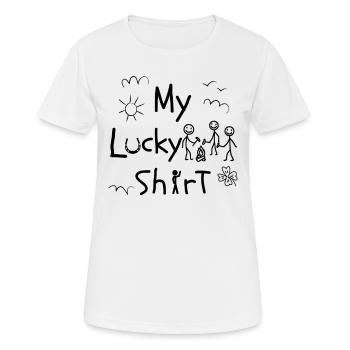 Randonnée de survie Bushcrafter Bushcraft - T-shirt respirant Femme - blanc - Devant - AI Model Female 172 dark (172cm)
